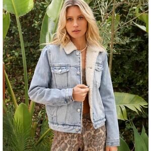 Rolla’s Women’s Size XS Sherpa Jacket Stella Blue